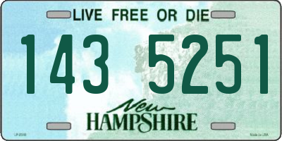 NH license plate 1435251
