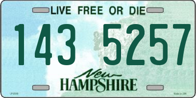 NH license plate 1435257