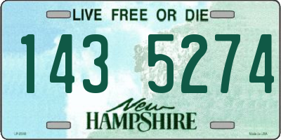 NH license plate 1435274