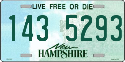 NH license plate 1435293