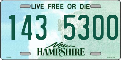 NH license plate 1435300