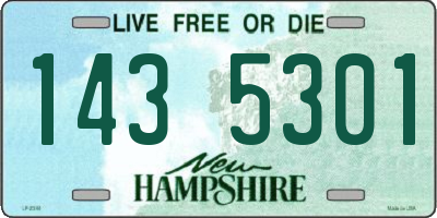 NH license plate 1435301