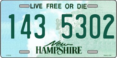 NH license plate 1435302
