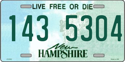 NH license plate 1435304