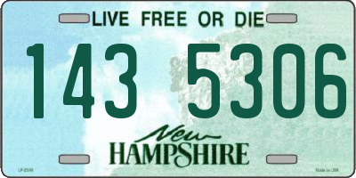 NH license plate 1435306