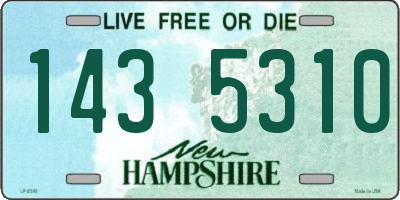 NH license plate 1435310