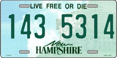 NH license plate 1435314