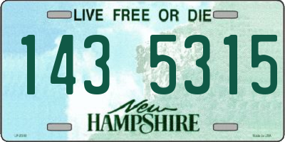 NH license plate 1435315