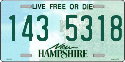 NH license plate 1435318