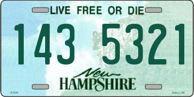 NH license plate 1435321