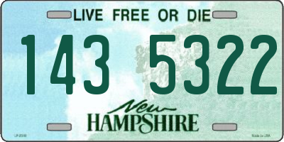 NH license plate 1435322