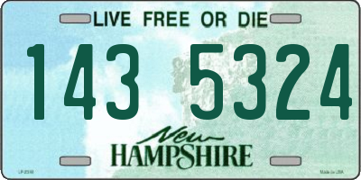 NH license plate 1435324