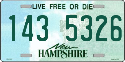 NH license plate 1435326