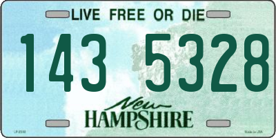 NH license plate 1435328