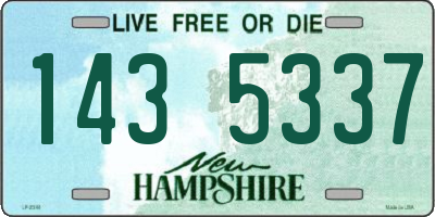NH license plate 1435337