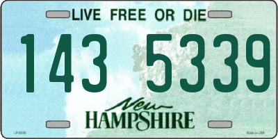 NH license plate 1435339