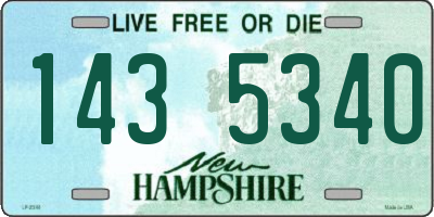NH license plate 1435340