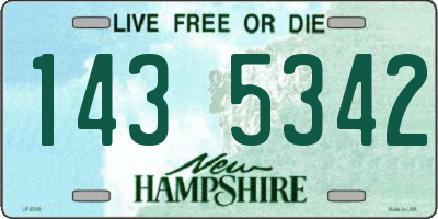 NH license plate 1435342