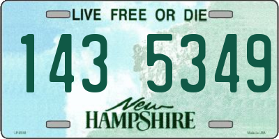 NH license plate 1435349