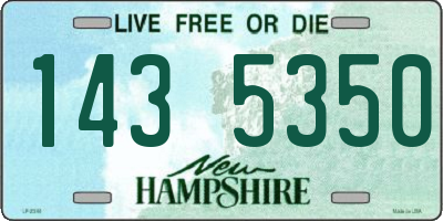 NH license plate 1435350