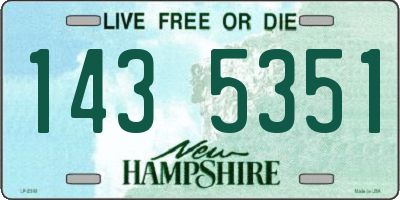 NH license plate 1435351