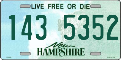 NH license plate 1435352
