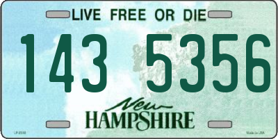 NH license plate 1435356