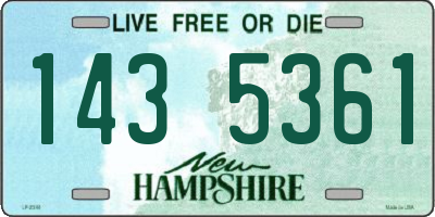 NH license plate 1435361