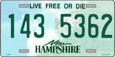 NH license plate 1435362