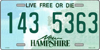 NH license plate 1435363