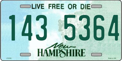 NH license plate 1435364