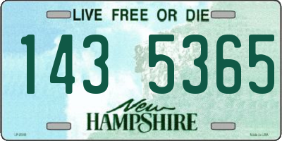 NH license plate 1435365