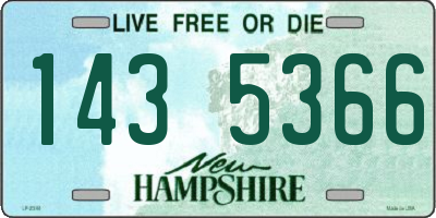 NH license plate 1435366