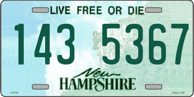 NH license plate 1435367