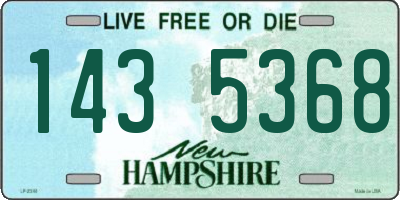 NH license plate 1435368