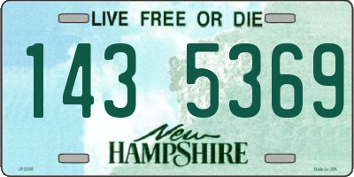 NH license plate 1435369