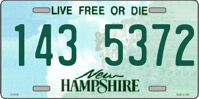 NH license plate 1435372