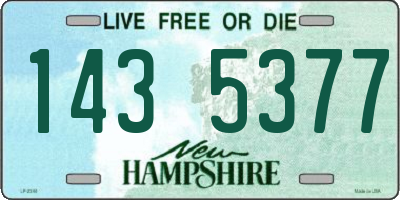 NH license plate 1435377