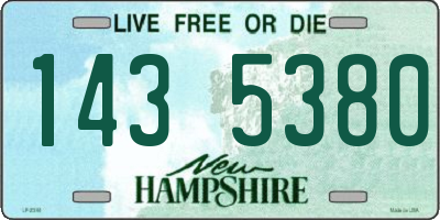 NH license plate 1435380