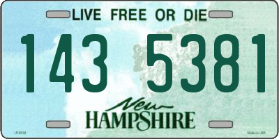 NH license plate 1435381