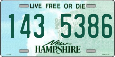NH license plate 1435386