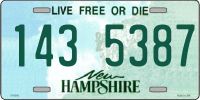 NH license plate 1435387