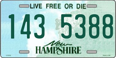 NH license plate 1435388