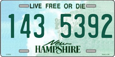 NH license plate 1435392