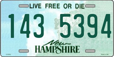 NH license plate 1435394