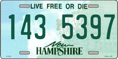 NH license plate 1435397