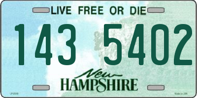 NH license plate 1435402