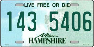 NH license plate 1435406