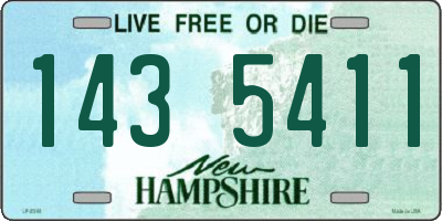 NH license plate 1435411