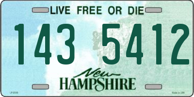 NH license plate 1435412
